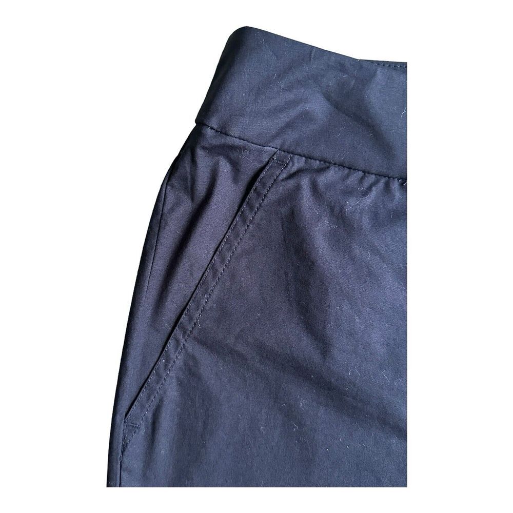 Ralph Lauren‎ Black Label Stretch Roll Up Legs Cotton Pants Black Size 4 - Picture 3 of 13